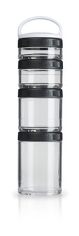 BlenderBottle &trade; GOSTAK Zwart - Starter 4Pak opbergbakjes - 40ml/60ml/100ml/150ml