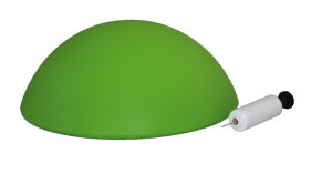 Schildkrot &trade; Fitness - Dynamische Halve Bal  met mini pompje - Hoogte 16,5 cm - Groen