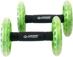 Schildkrot &trade; Fitness - Set Van 2 Dual Rollers - Groen/Zwart