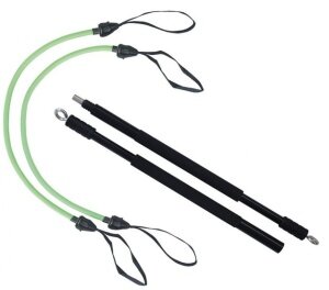 Schildkrot &trade; Fitness - Gymnastic Stick - 130 cm - Groen/Zwart