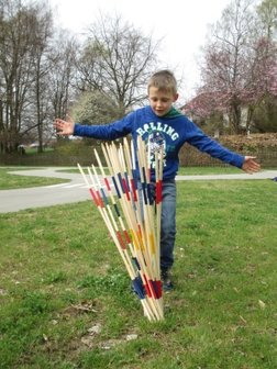 Schildkrot &trade; Fun Sports - Giant Mikado Tuinspel van hout