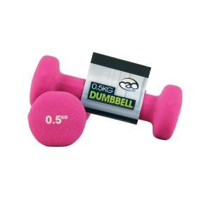 FitnessMAD &trade; - 0.5 KG Neoprene Dumbbells - Pink