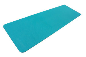 Schildkrot ™ Fitness  - Yogamat - Afmetingen 180 cm x 61 cm x 4 mm - TPE- Blauw/Grijs