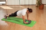 Schildkrot ™ Fitness Balanceboard - Doorsnee 39.5 cm - Plastic - Groen/Antraciet