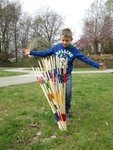 Schildkrot ™ Fun Sports - Giant Mikado Tuinspel van hout