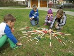 Schildkrot ™ Fun Sports - Giant Mikado Tuinspel van hout