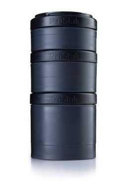 BlenderBottle ™ EXPANSION PAK Fashion Zwart - 3 Opbergbakjes voor Pro Stak - Full Colour - 100ml/150ml/250ml