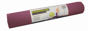 FitnessMAD ™ - Evolution Yoga Mat - Geen Phthalaat - Latexvrij - Dikte 4mm - Aubergine/Grijs