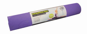 FitnessMAD ™ - Evolution Yoga Mat - Geen Phthalaat - Latexvrij - Dikte 4mm - Paars/Grijs